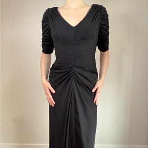 Alex Evenings Black Long Sleeve Dress
